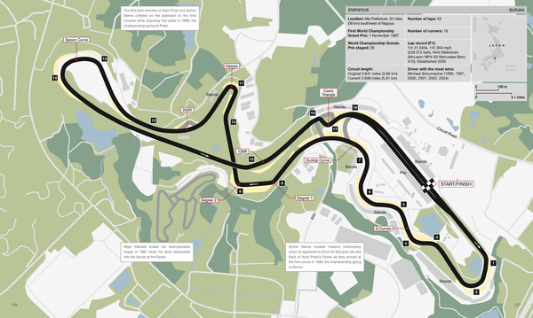 Паперова книга «Grand Prix Circuits. Maps and statistics from every Formula One track», автор Моріс Гамільтон - фото №1