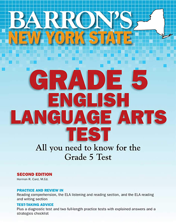 Паперова книга «Barron's New York State Grade 5 English Lanuage Arts Test», автор Хермон Р. Кард - фото №1