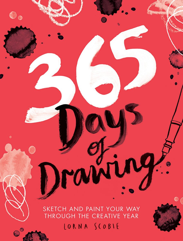 Паперова книга «365 Days of Drawing», автор Лорна Скобі - фото №1