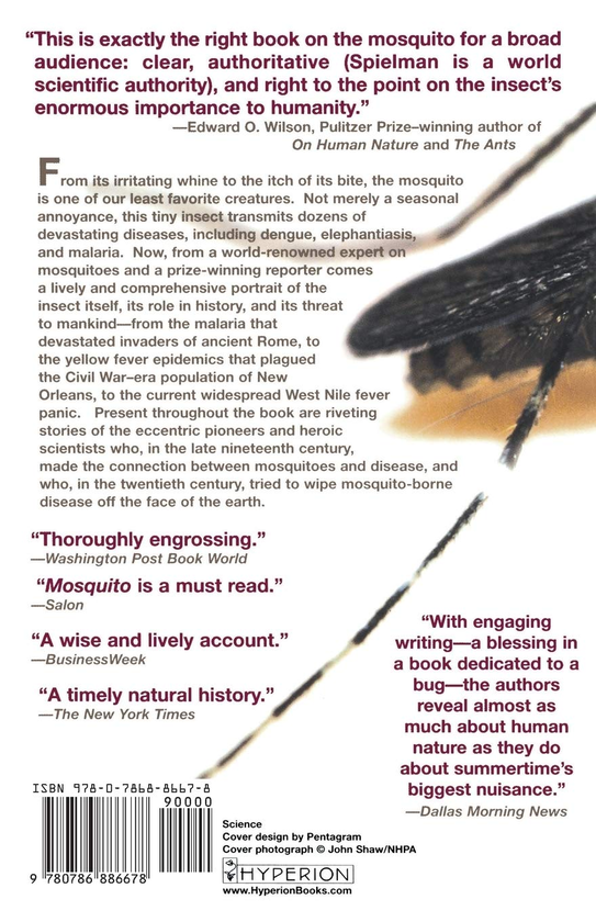 Бумажная книга «Mosquito. The Story of Man's Deadliest Foe», авторов Майкл Д’Антонио, Эндрю Спилман - фото №1