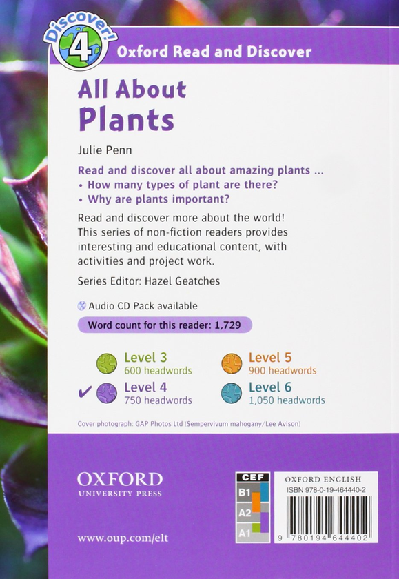 [object Object] «Oxford Read and Discover: Level 4: All about Plants», автор Julie Penn - фото №2 - миниатюра