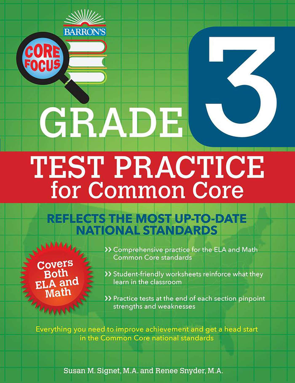 Паперова книга «Barron's Core Focus Grade 3: Test Practice for Common Core», автор Рене Снайдер - фото №1