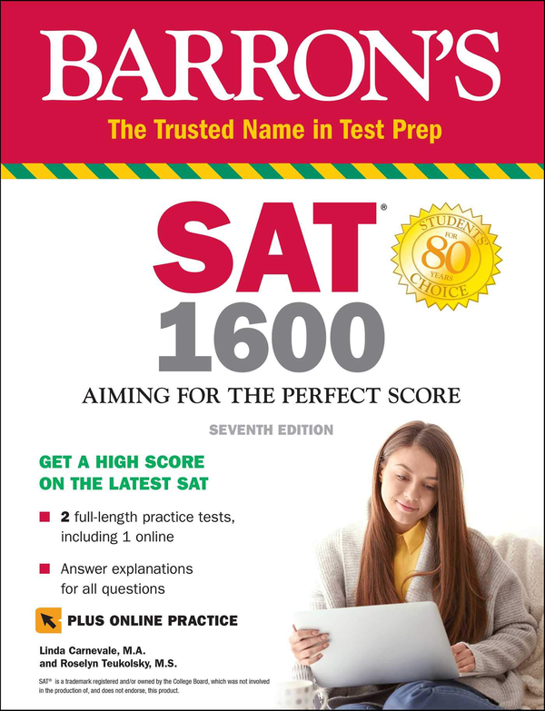 Паперова книга «SAT 1600 with Online Test», автор Лінда Карневале - фото №1