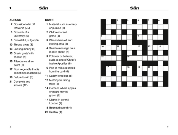 Бумажная книга «The Sun Quick Crossword Book 2 : 175 Quick Crossword Puzzles from Britain's Favourite Newspaper», автор The Sun - фото №1
