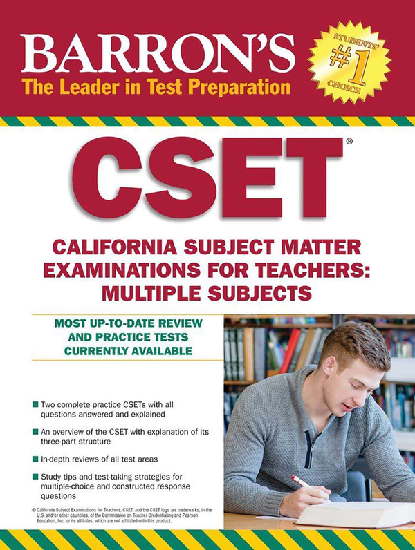 Паперова книга «Barron's CSET : California Subject Matter Exams for Teachers: Multiple Subjects», автор Роберт Д. Постман - фото №1