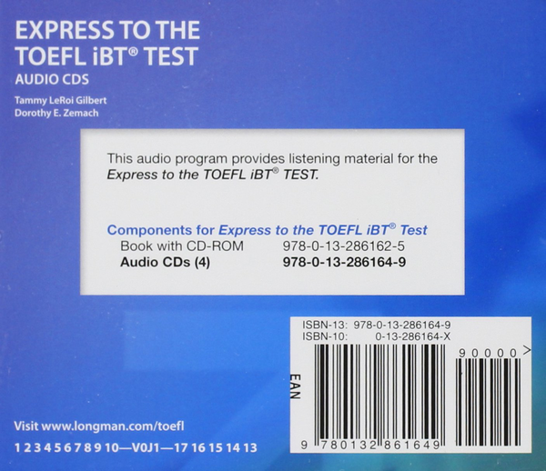Бумажная книга «Express to the TOEFL iBT Test Complete Audio CDs», авторов Дороти Земач, Тэмми ЛеРой Гилберт - фото №1
