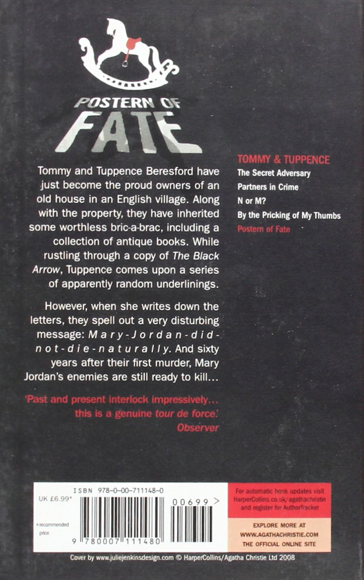 Бумажная книга «Postern Of Fate», автор Агата Кристи - фото №1