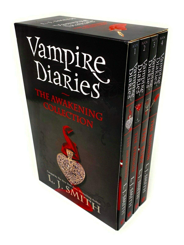 Паперова книга «The Vampire Diaries Series 1 Collection 4 Books Bundle Box Set By L J Smith ( The Awakening, The Struggle, The Fury, The Reunion) », автор Ліза Джейн Сміт - фото №1