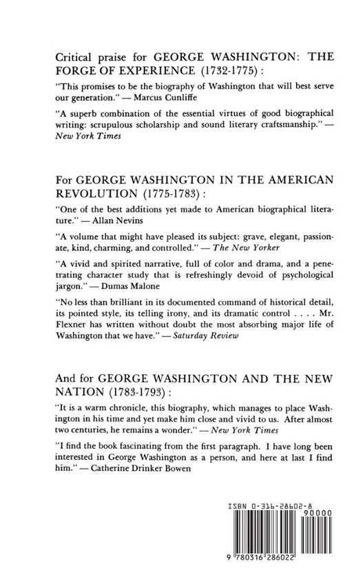 Паперова книга «George Washington. Anguish and Farewell 1793-1799 - Volume IV», автор Джеймс Томас Флекснер - фото №1