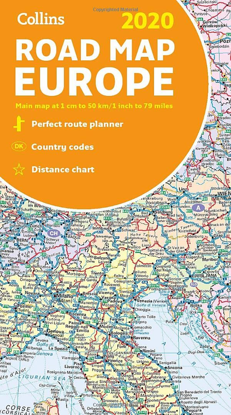 Бумажная книга «2020 Collins Map of Europe» - фото №1