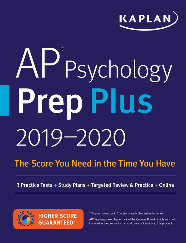 Паперова книга «AP Psychology Prep Plus 2019-2020 : 3 Practice Tests + Study Plans + Targeted Review & Practice + Online» - фото №1