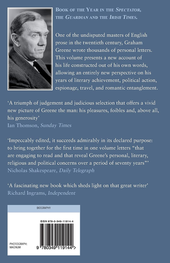Паперова книга «Graham Greene. A Life In Letters», автор Річард Грін - фото №1