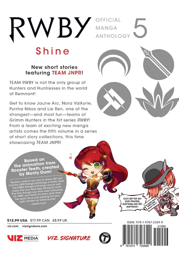 Бумажная книга «RWBY. Official Manga Anthology. Volume 5. Shine» - фото №1