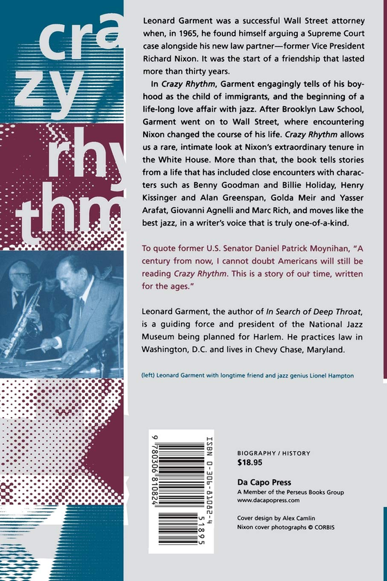 Бумажная книга «Crazy Rhythm. From Brooklyn And Jazz To Nixon's White House, Watergate, And Beyond», автор Леонард Гармент - фото №1