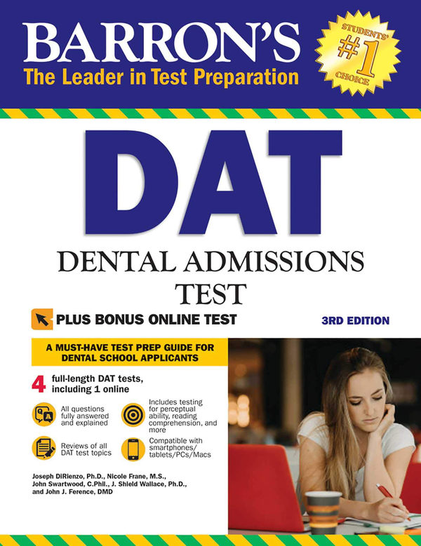 Бумажная книга « Barron's DAT : Dental Admissions Test», автор Джозеф Дири - фото №1