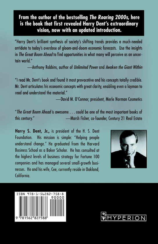 Паперова книга «Great Boom Ahead. Your Guide to Personal & Business Profit in the New Era of Prosperity», автор Гаррі Дент - фото №1