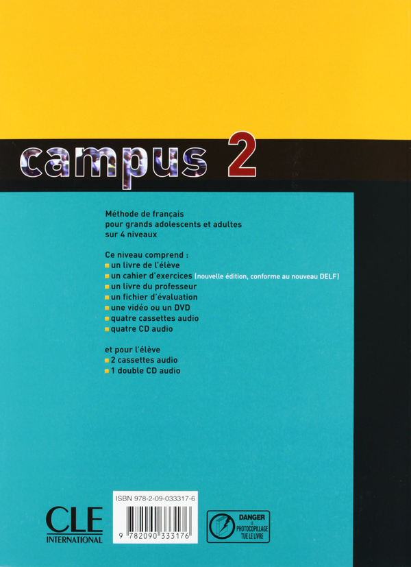 Паперова книга «Campus: Livre D'Eleve & Livret De Civilisation 2: Methode De Francais», автор Джекі Жирарде - фото №1
