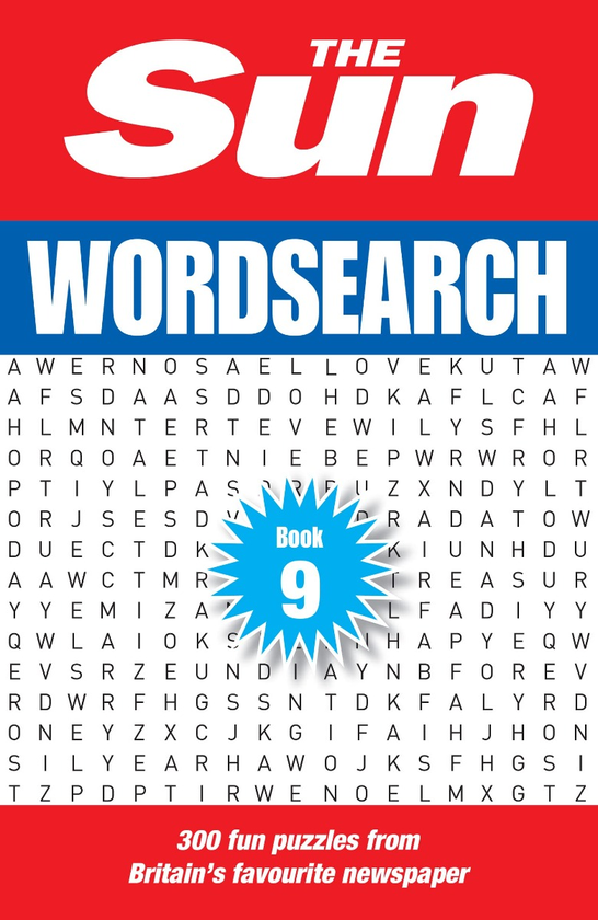 Бумажная книга «The Sun Wordsearch Book 9. 300 Fun Puzzles from Britain's Favourite Newspaper» - фото №1
