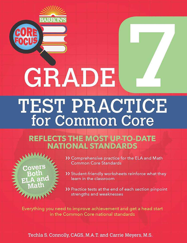 Паперова книга «Barron's Core Focus Grade 7: Test Practice for Common Core», автор Техла Конноллі - фото №1