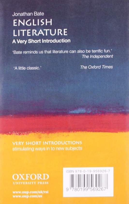 Бумажная книга «English Literature. A Very Short Introduction», автор Джонатан Бейт - фото №1