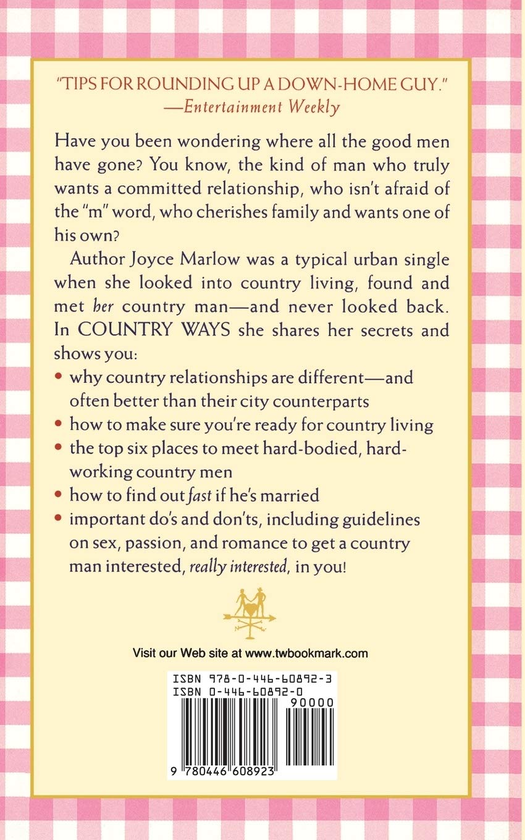 Паперова книга «Country Ways. Secrets for Finding and Keeping a Country Man», автор Джойс Марлоу - фото №1