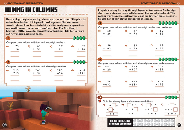 [object Object] «Minecraft Maths Ages 7-8: Official Workbook» - фото №2 - мініатюра