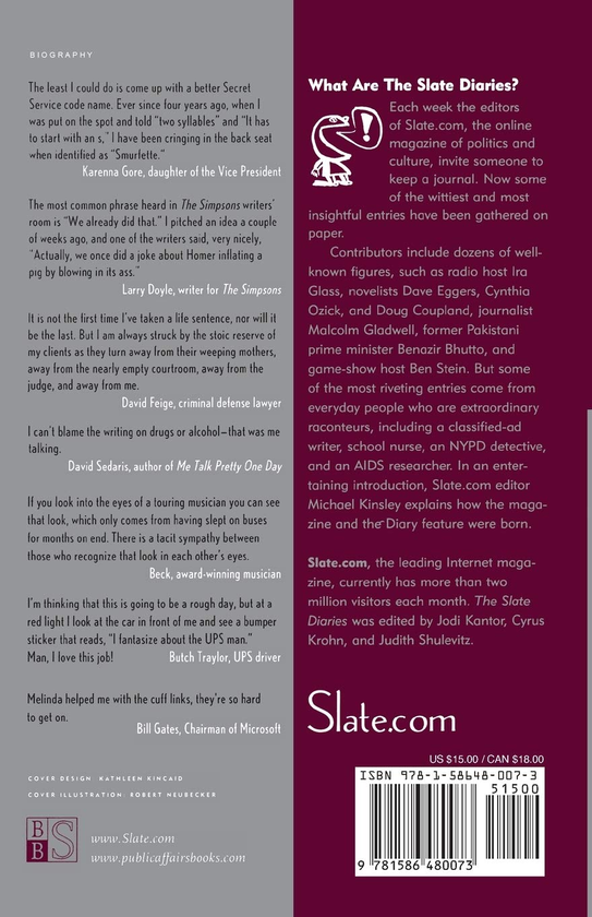Бумажная книга «The Slate Diaries», автор Майкл Кинсли - фото №1