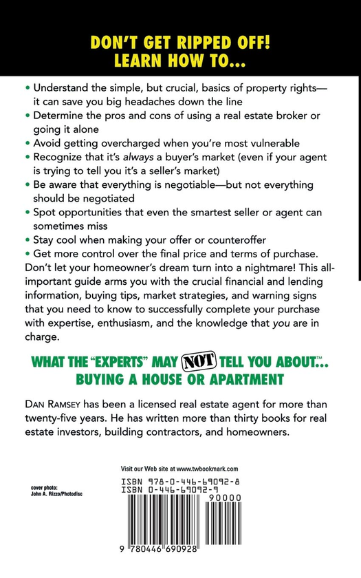 Паперова книга «What the "Experts" May Not Tell You About...Buying a House or Apartment», автор Ден Ремсі - фото №1