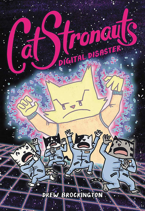 Паперова книга «CatStronauts: Digital Disaster», автор Дрю Брокінгтон - фото №1