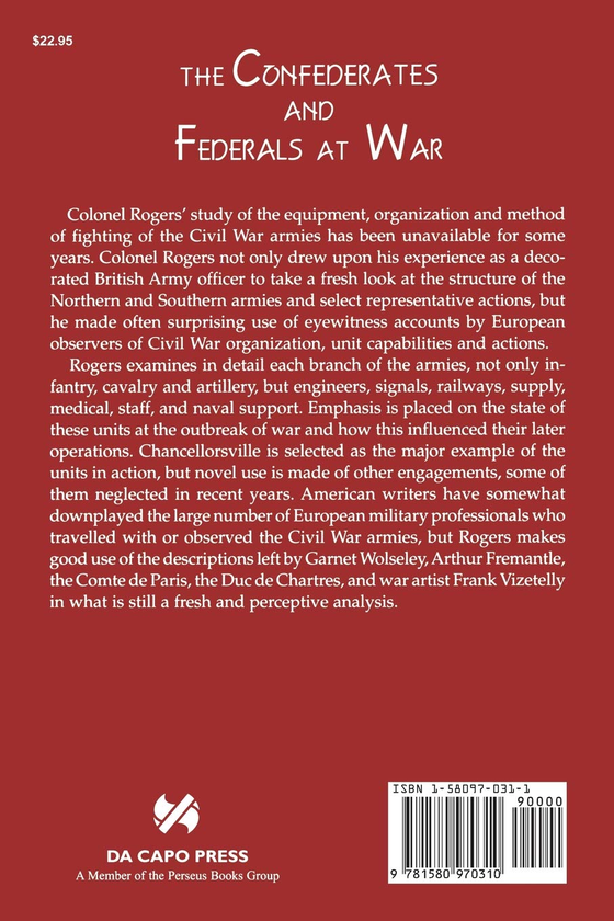 Бумажная книга «Confederates And Federals At War», автор Роберт Роджерс - фото №1
