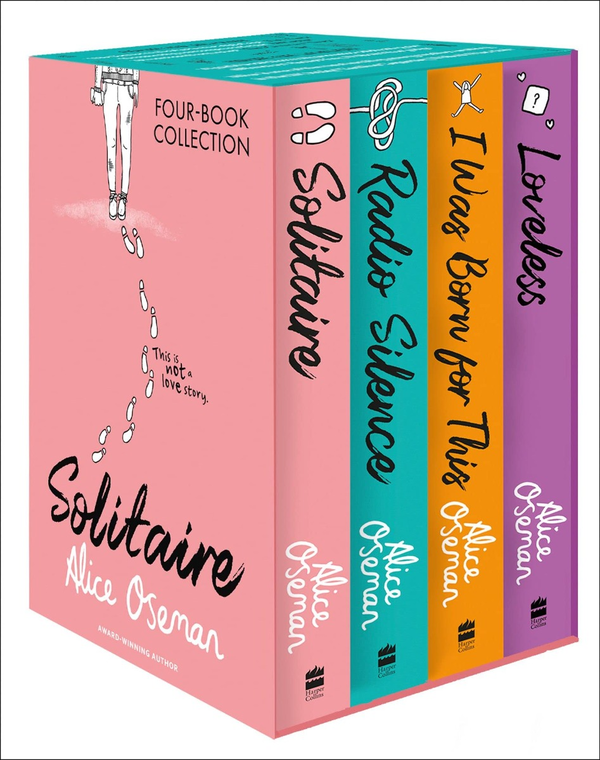 [object Object] «Alice Oseman Four-Book Collection Box Set (Solitaire, Radio Silence, I Was Born For This, Loveless)», автор Элис Осман - фото №1