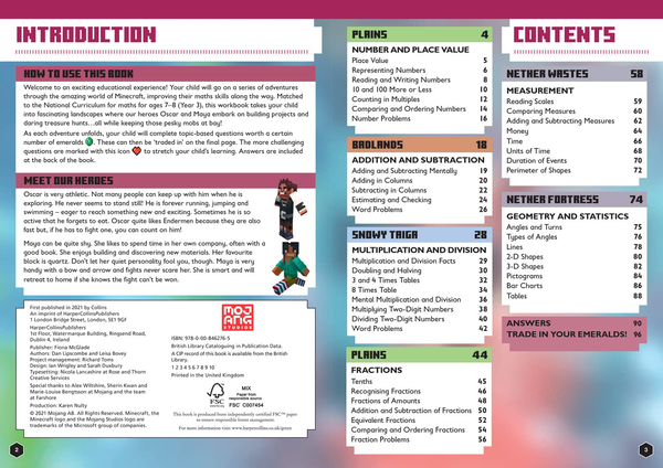 [object Object] «Minecraft Maths Ages 7-8: Official Workbook» - фото №3 - мініатюра