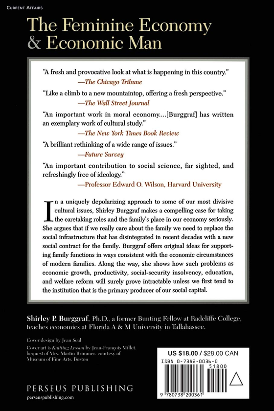 Паперова книга «The Feminine Economy And Economic Man», автор Ширлі Бургграф - фото №1