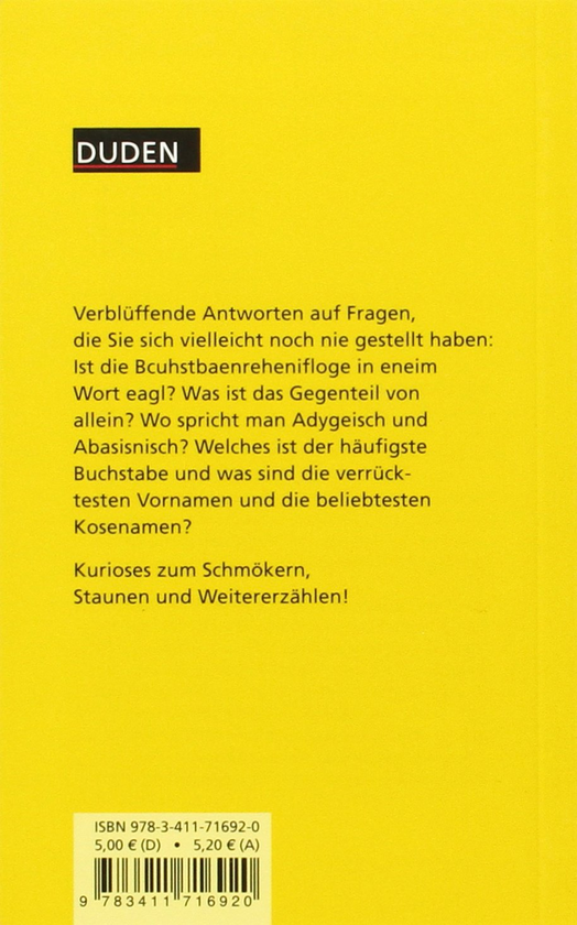 Бумажная книга «Duden Unnützes Sprachwissen» - фото №1