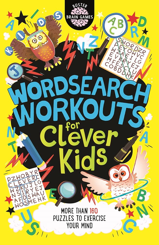 Паперова книга «Wordsearch Workouts for Clever Kids», авторів Гарет Мур, Кріс Дікасон - фото №1