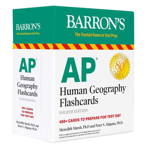 Паперова книга «AP Human Geography Flashcards», авторів Мередіт Марш, Пітер С. Алагона - фото №1