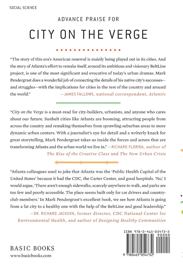 Бумажная книга «City on the Verge : Atlanta and the Fight for America's Urban Future», автор Марк Пендерграст - фото №1