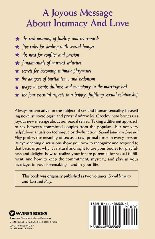 Бумажная книга «Sexual Intimacy. Love and Play», автор Эндрю М. Грили - фото №1