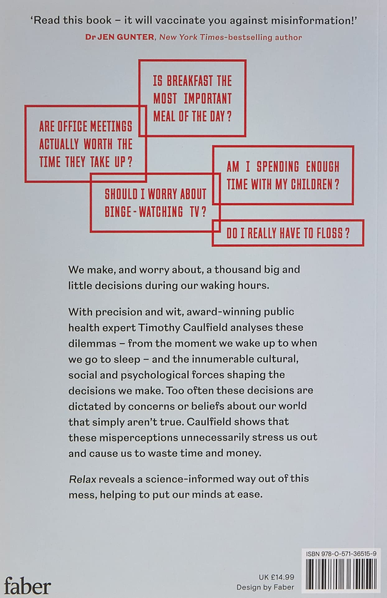 Паперова книга «Relax. A User's Guide to Life in the Age of Anxiety», автор Тімоті Колфілд - фото №1