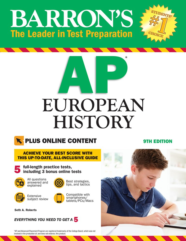 Бумажная книга «AP European History with Bonus Online Tests», автор Сет Робертс - фото №1