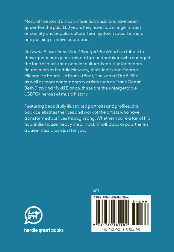 Бумажная книга «50 Queer Music Icons Who Changed the World», автор Уилл Ларнах-Джонс - фото №1