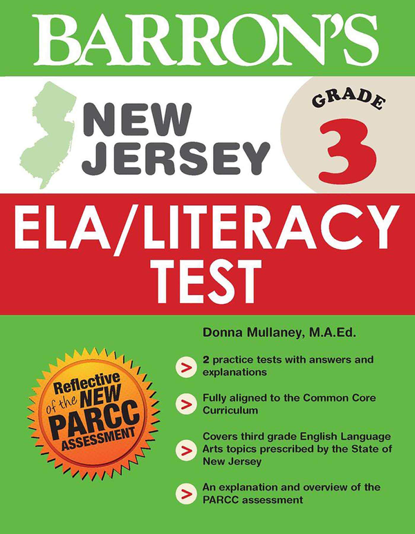Бумажная книга «Barron's New Jersey Grade 3 ELA/Literacy Test», автор Донна Муллани - фото №1