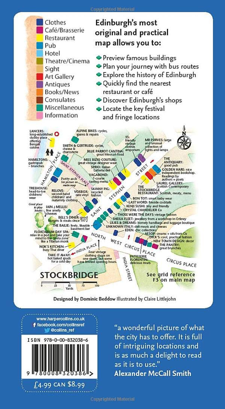 Бумажная книга «Discovering Edinburgh Illustrated Map» - фото №1