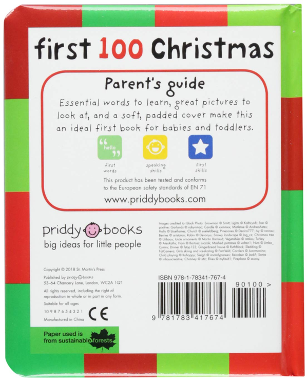 Бумажная книга «First 100 Christmas Words», автор Роджер Придди - фото №1