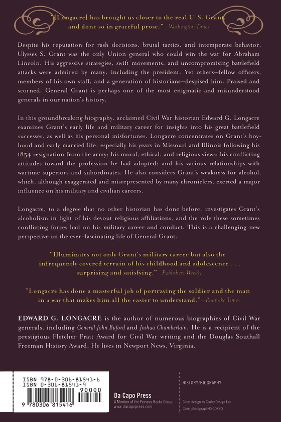 Паперова книга «General Ulysses S. Grant. The Soldier and the Man», автор Едвард Лонгакре - фото №1