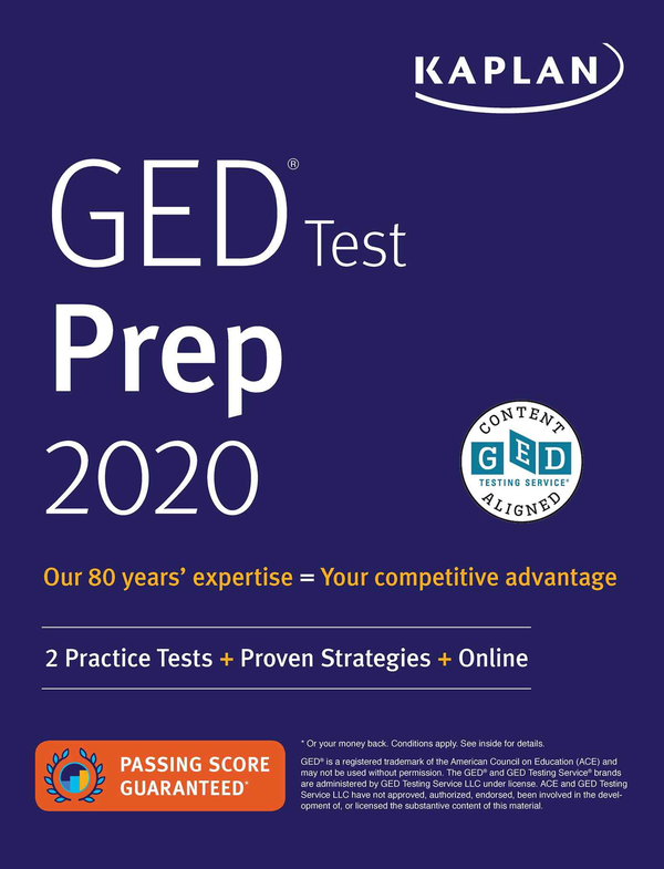 Паперова книга «GED Test Prep 2020 : 2 Practice Tests + Proven Strategies + Online», автор Карен Ван Слайк - фото №1