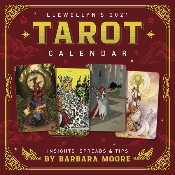Бумажная книга «Llewellyn's 2021 Tarot Calendar. Insights, Spreads and Tips», автор Барбара Мур - фото №1