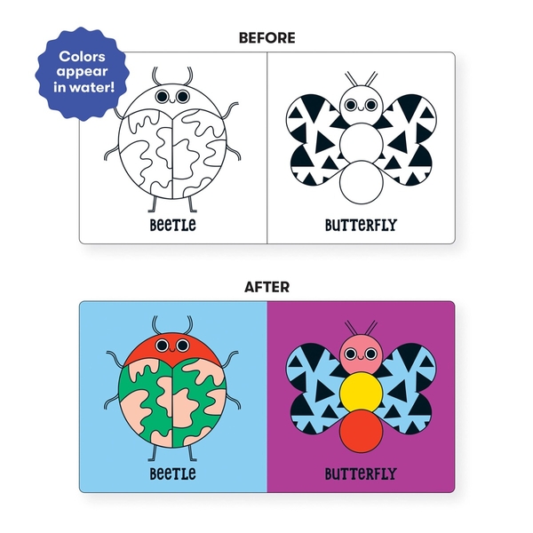 Бумажная книга «Bug Out! Color Magic Bath Book» - фото №1