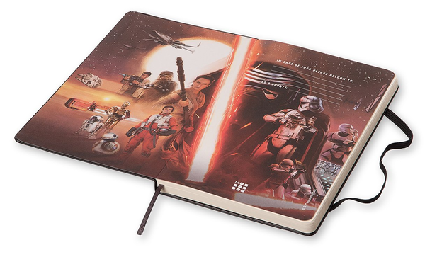  «Нотатник Moleskine Star Wars VII середній в лінію чорний (LESW7BQP060)», brand Moleskine / Moleskine /  - фото №1