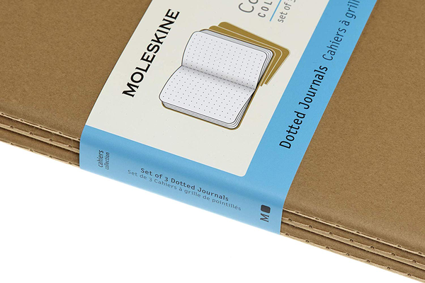  «Набор записных книг Moleskine Cahier XXL в точку 3 шт беж (8058341719275)», бренда Moleskine - фото №1